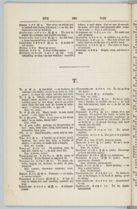 改正増補和英英和語林集成 Japanese and English Dictionary T